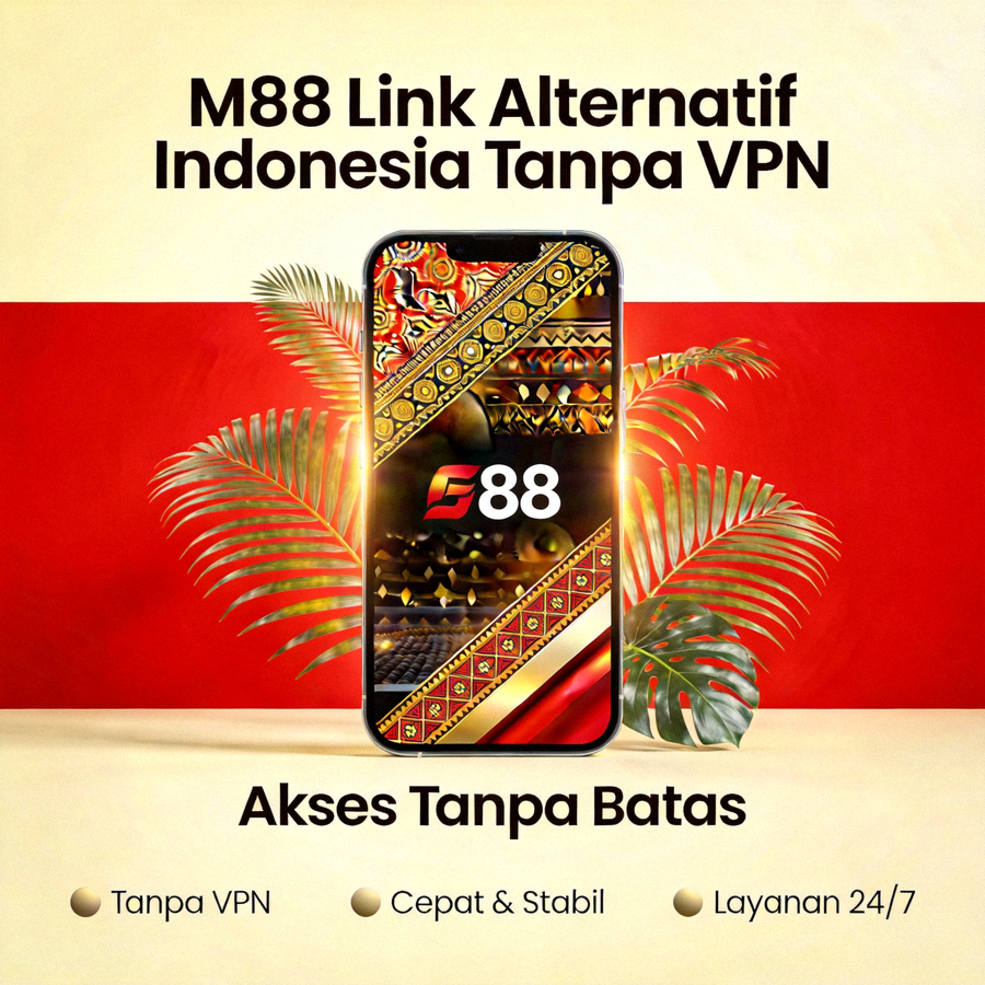 Antarmuka live casino M88 dengan dealer langsung dan meja permainan